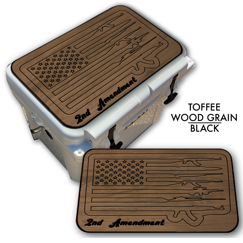 2nd Amendment American Flag - Cooler Pad Top