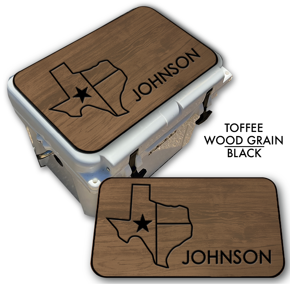 Texas with NAME - Cooler Pad Top