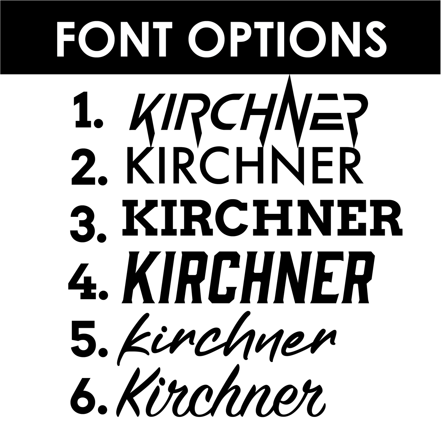 Cooler Pad Font Options