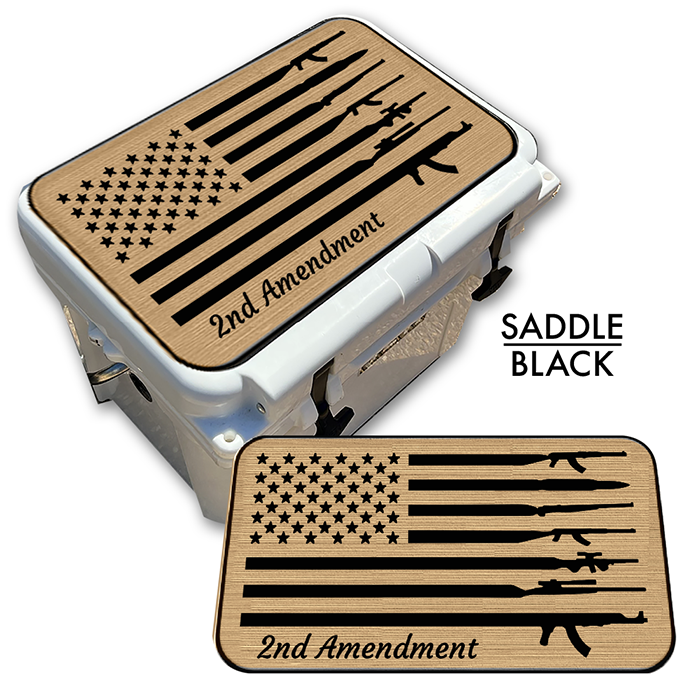 2nd Amendment American Flag - Cooler Pad Top