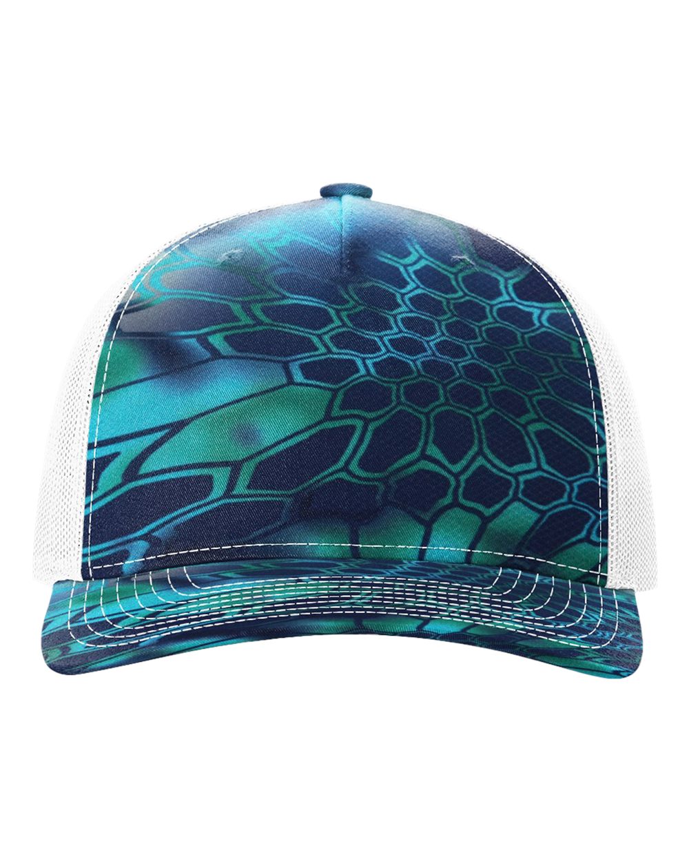 Camo Velcro Hat - Laser Engraved Faux Leather