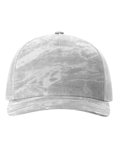 Camo Velcro Hat - Laser Engraved Faux Leather