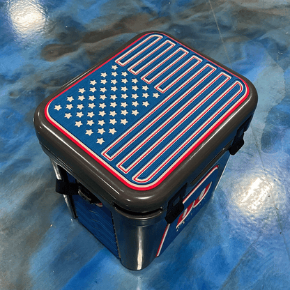 American Flag Cooler Top Pad - Red, White, Blue