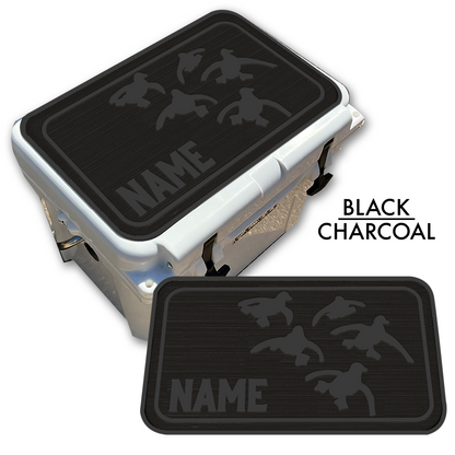 Custom Cooler Top Pad Flying Ducks With Name