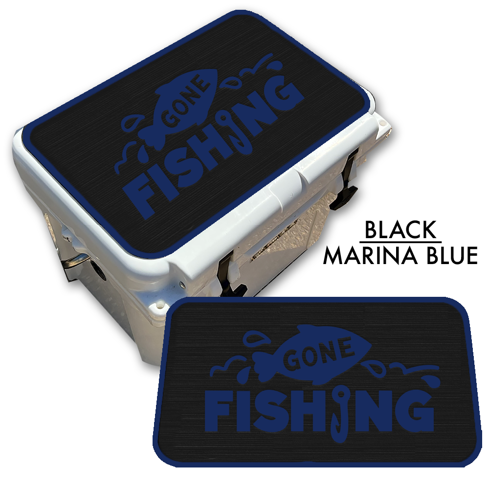 Gone Fishing - Cooler Pad Top