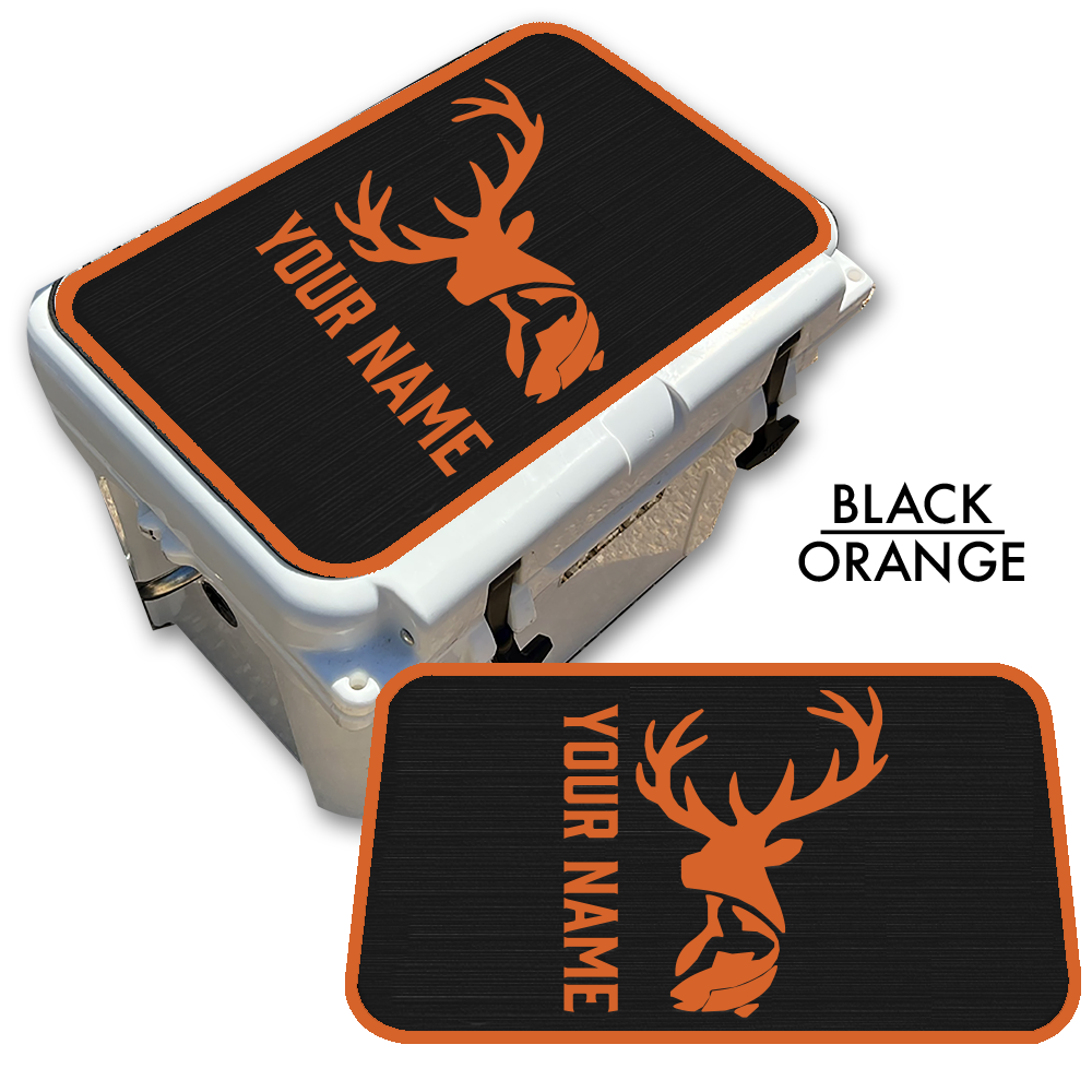 Deer & Fish - Cooler Pad Top with Name