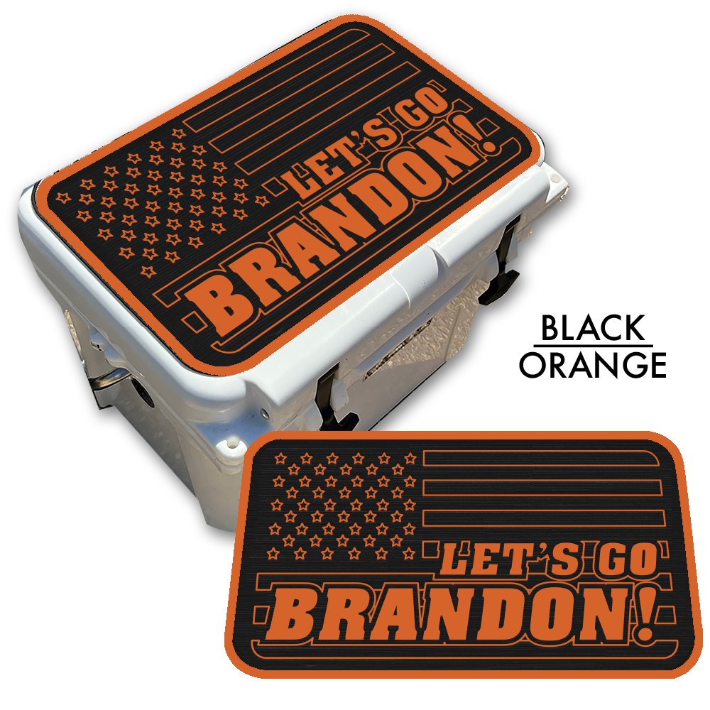 Let's Go Brandon American Flag - Cooler Pad Top