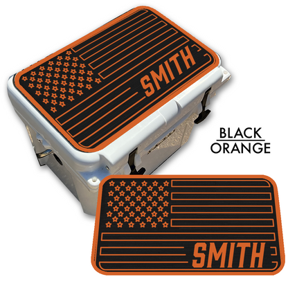 American Flag - Cooler Pad Top with NAME