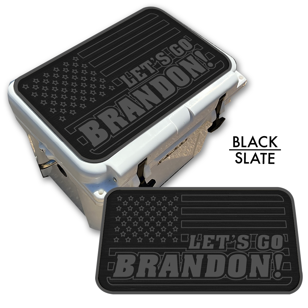 Let's Go Brandon American Flag - Cooler Pad Top