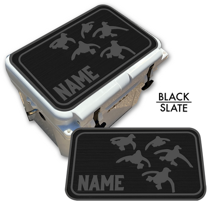 Custom Cooler Top Pad Flying Ducks With Name