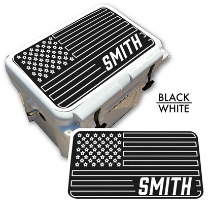 American Flag - Cooler Pad Top with NAME