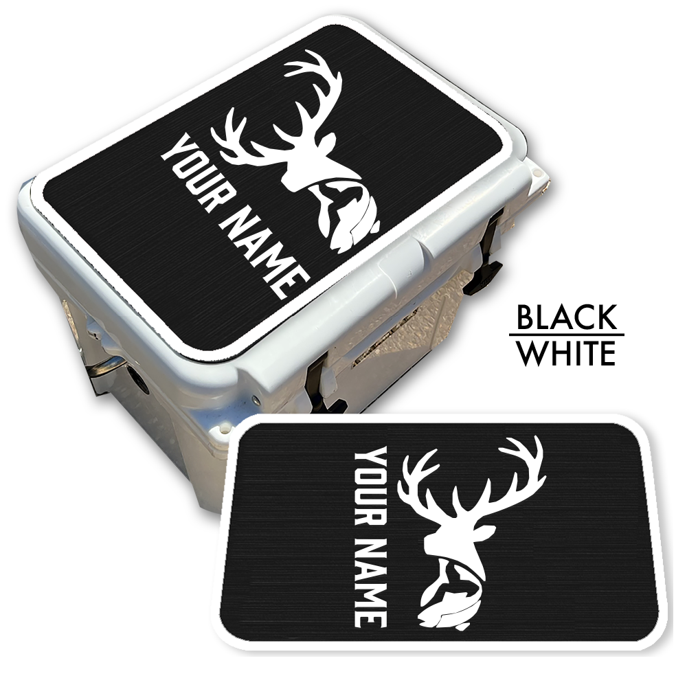 Deer & Fish - Cooler Pad Top with Name