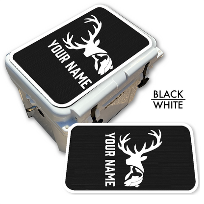 Deer & Fish - Cooler Pad Top with Name