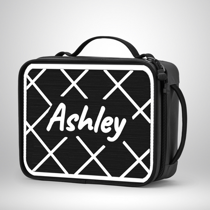 Yeti Lunch Box Pad - Criss Cross Pattern with Name