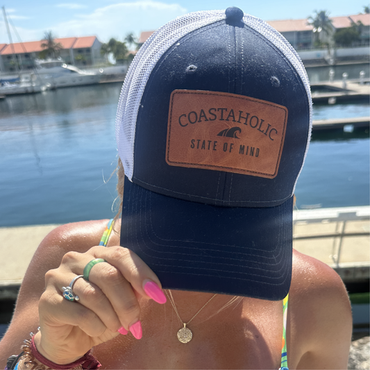 Coastaholic Hat - Leather Patch