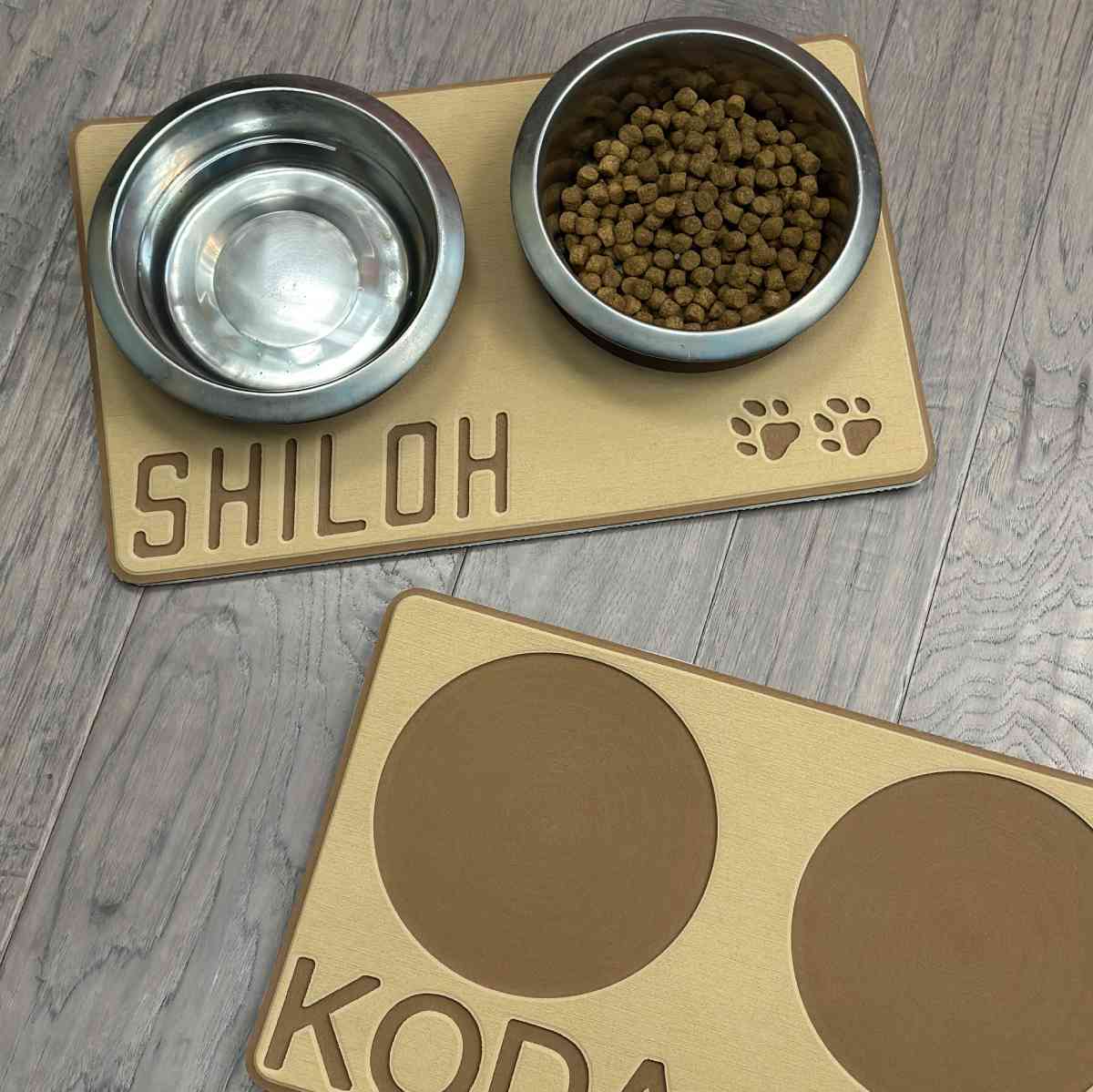 Dog Bowl Foam Pad Holders - Customized