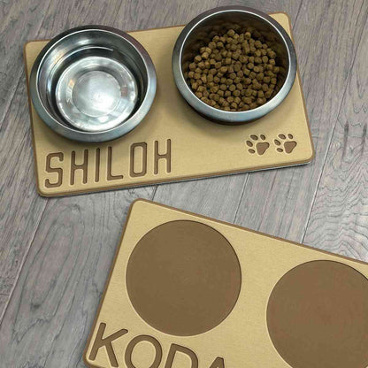 Dog Bowl Foam Pad Holders - Customized