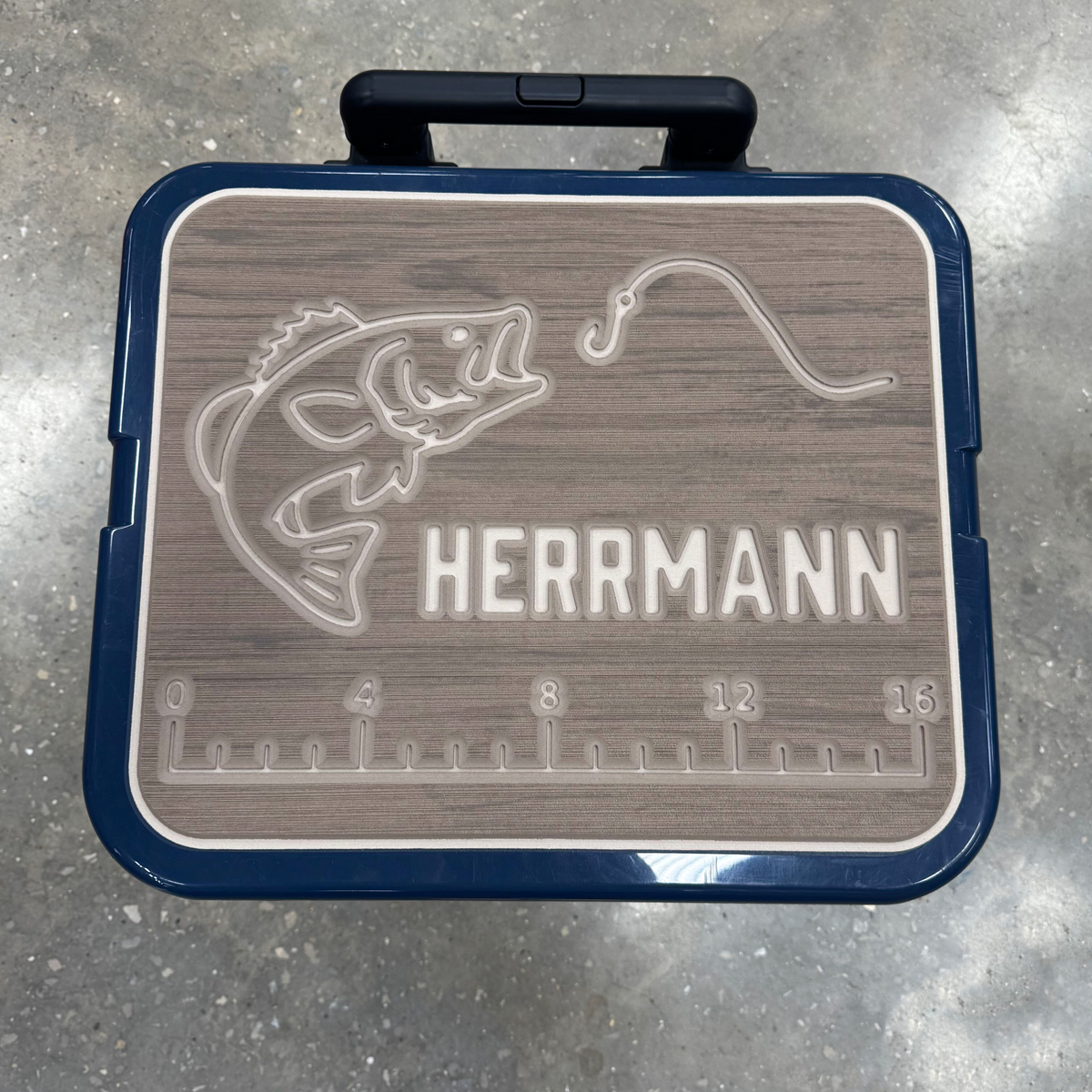 Fish and Ruler with Name - Cooler Pad Top