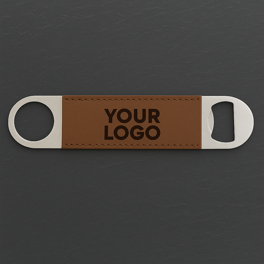 🎁 Custom Name/Logo Bottle Opener - Laser Engraved Faux Leather (100% off)