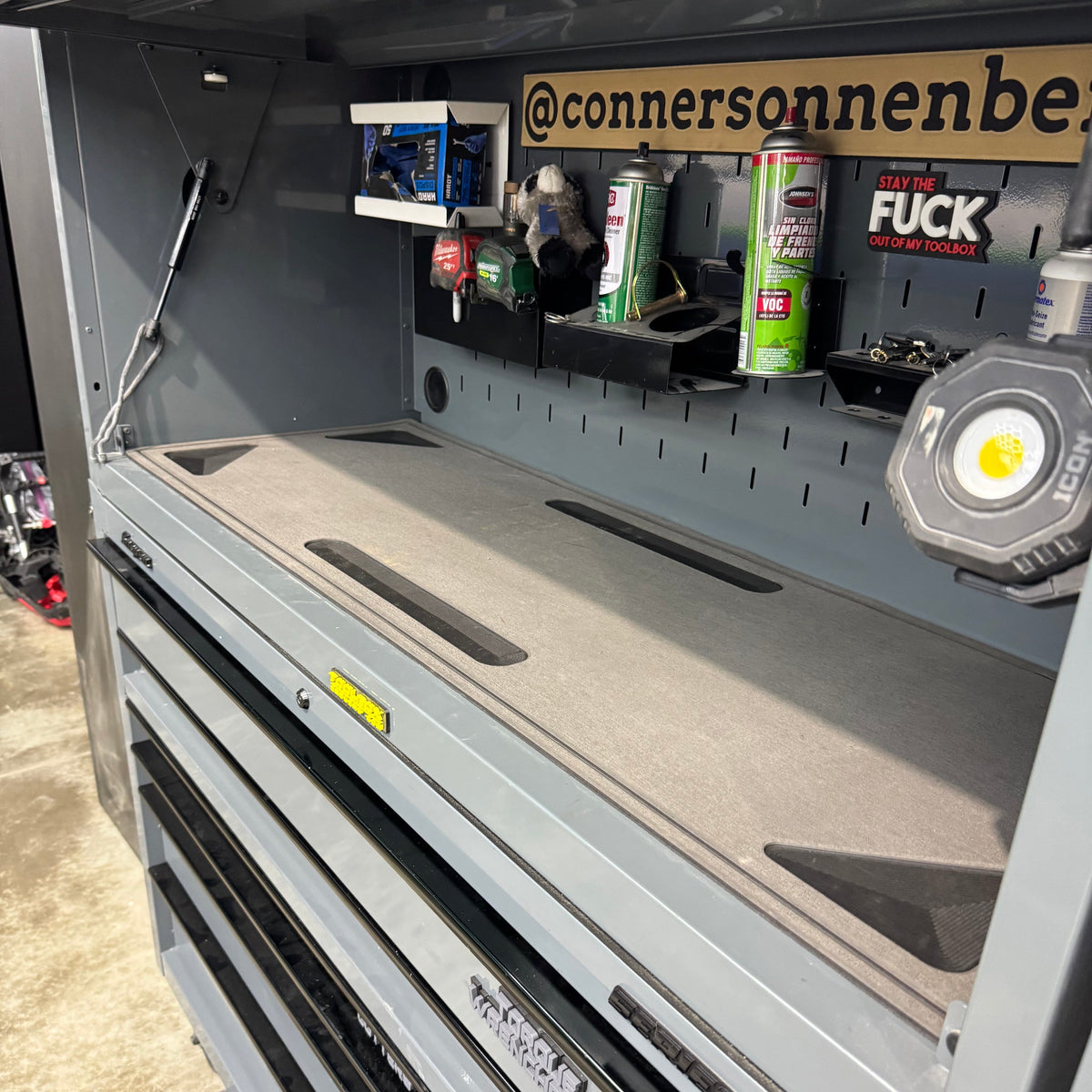 Tool Box Top Custom Pads | Decked Out Factory