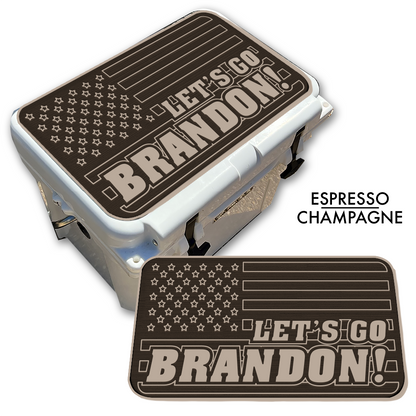 Let's Go Brandon American Flag - Cooler Pad Top