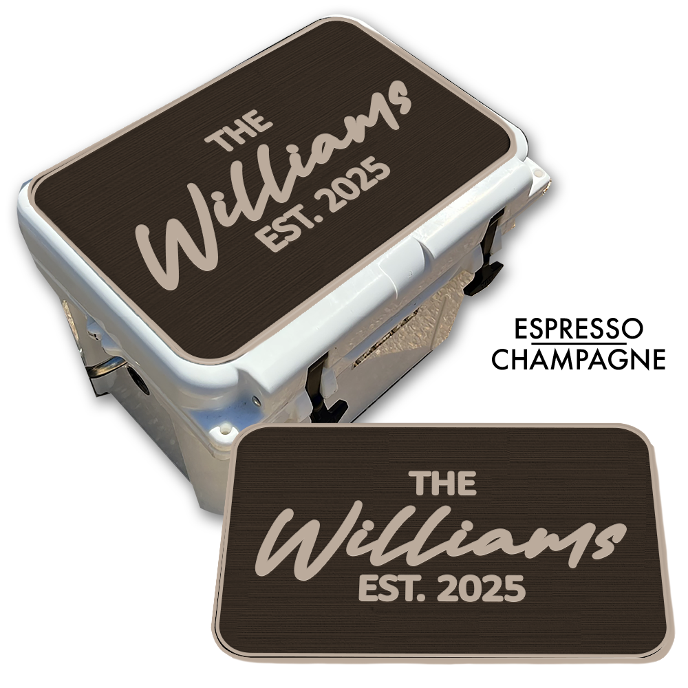 Custom Name - Cooler Top Pad - Establish & Year