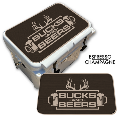 Bucks & Beers - Cooler Pad Top