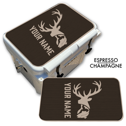 Deer & Fish - Cooler Pad Top with Name