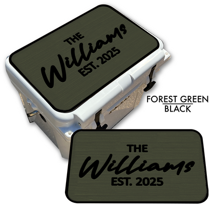 Custom Name - Cooler Top Pad - Establish & Year