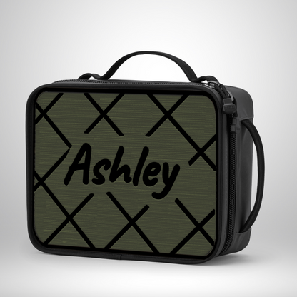 Yeti Lunch Box Pad - Criss Cross Pattern with Name