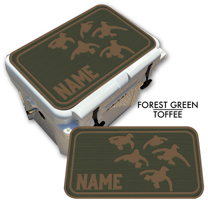 Custom Cooler Top Pad Flying Ducks With Name