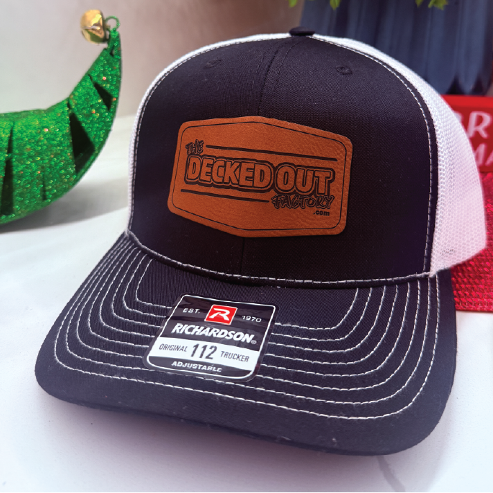 Decked Out Factory Richardson Hat - Faux Leather Patch