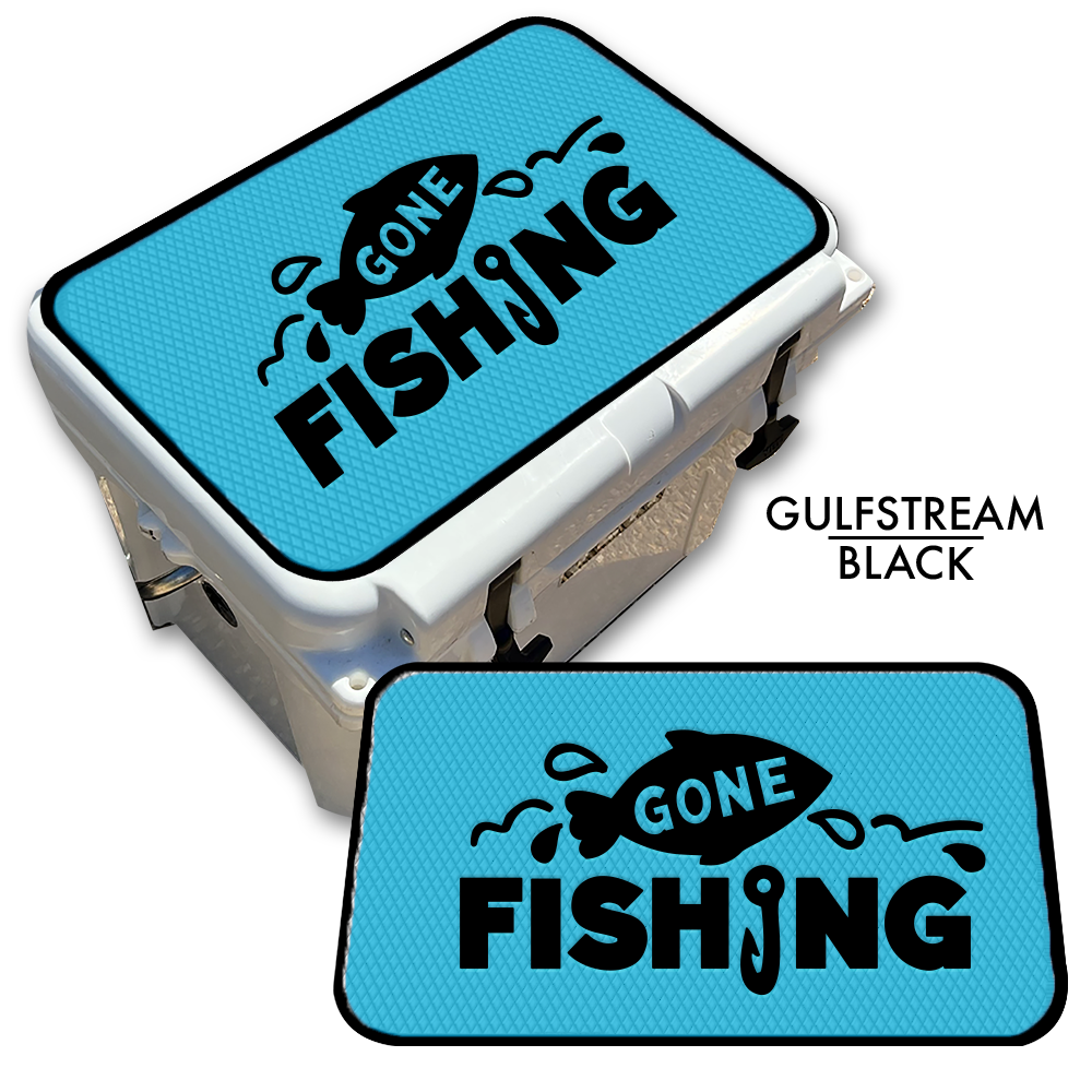 Gone Fishing - Cooler Pad Top