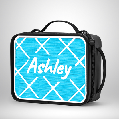 Yeti Lunch Box Pad - Criss Cross Pattern with Name