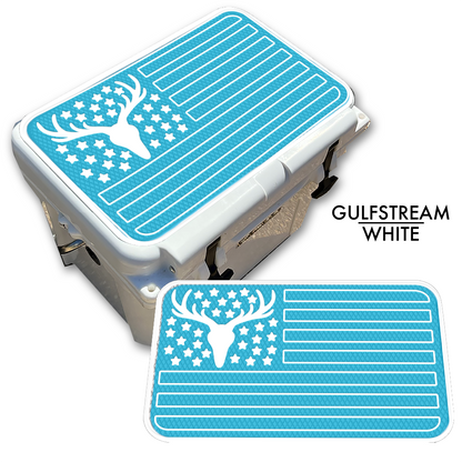 Deer Skull American Flag - Cooler Pad Top