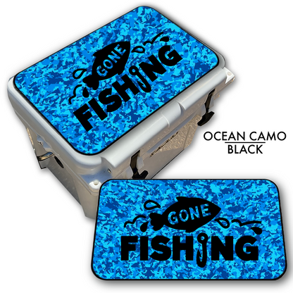 Gone Fishing - Cooler Pad Top