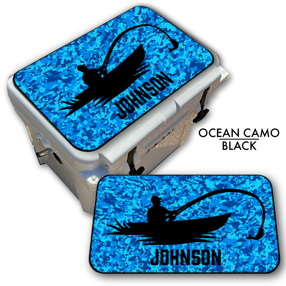 Fisherman - Cooler Pad Top with Name