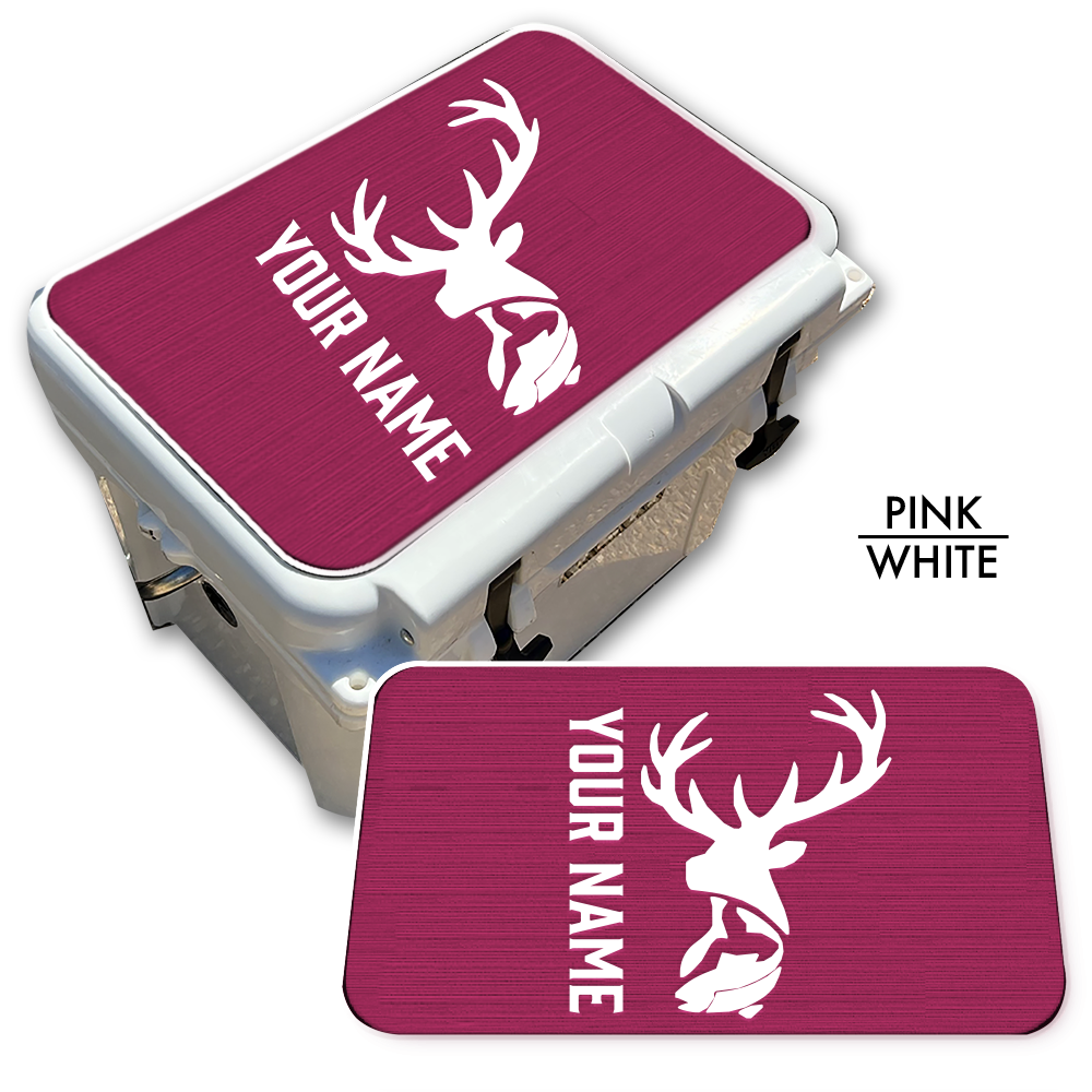 Hunting & Fishing Abstract - Cooler Pad Top with Name