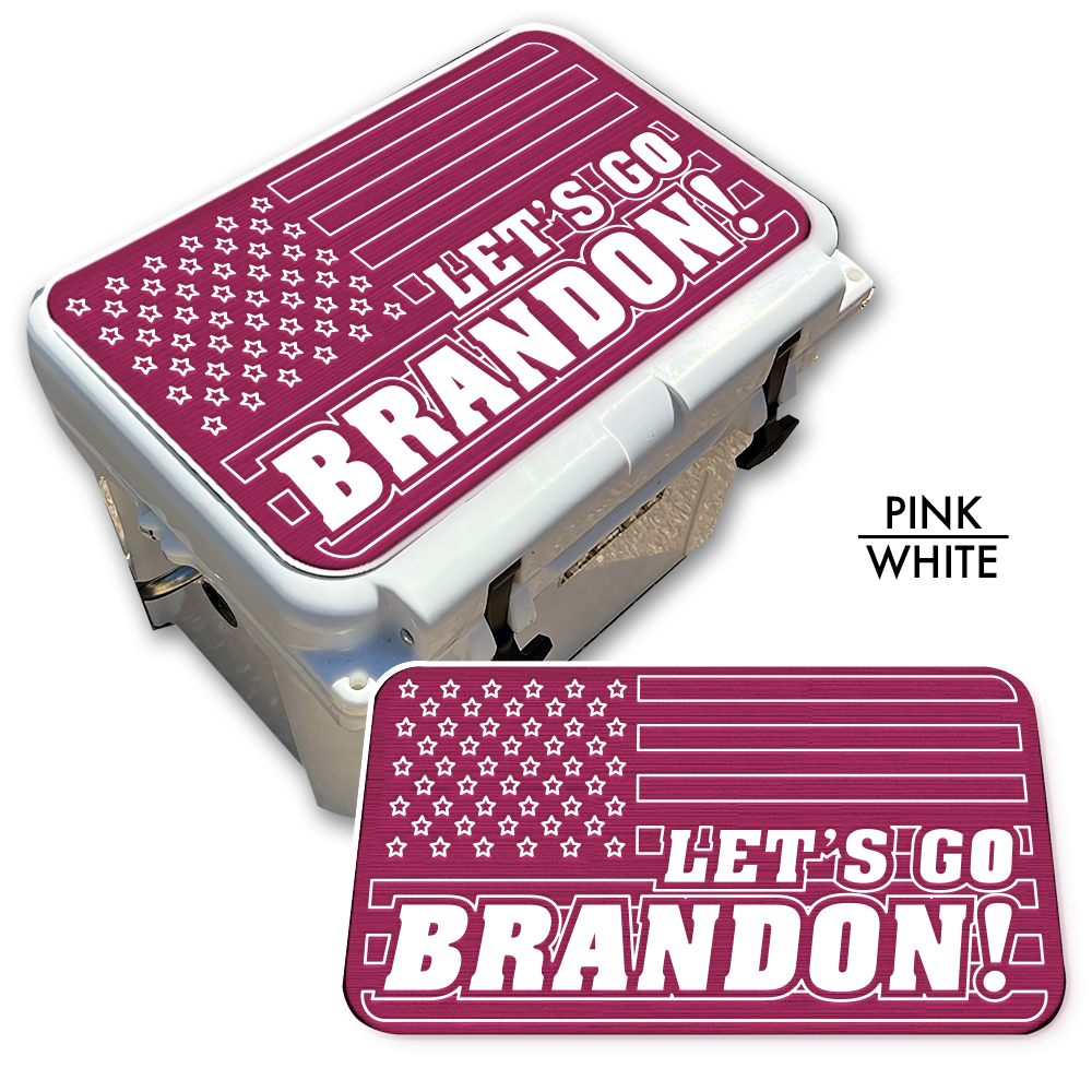 Let's Go Brandon American Flag - Cooler Pad Top