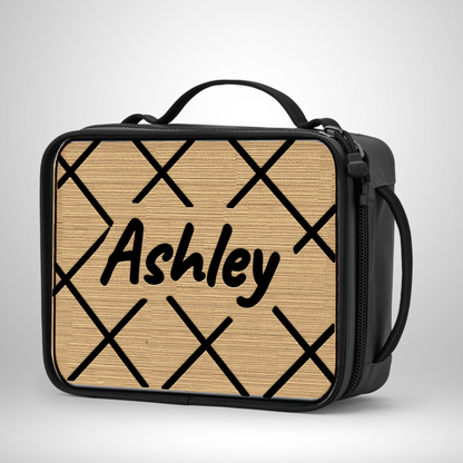 Yeti Lunch Box Pad - Criss Cross Pattern with Name