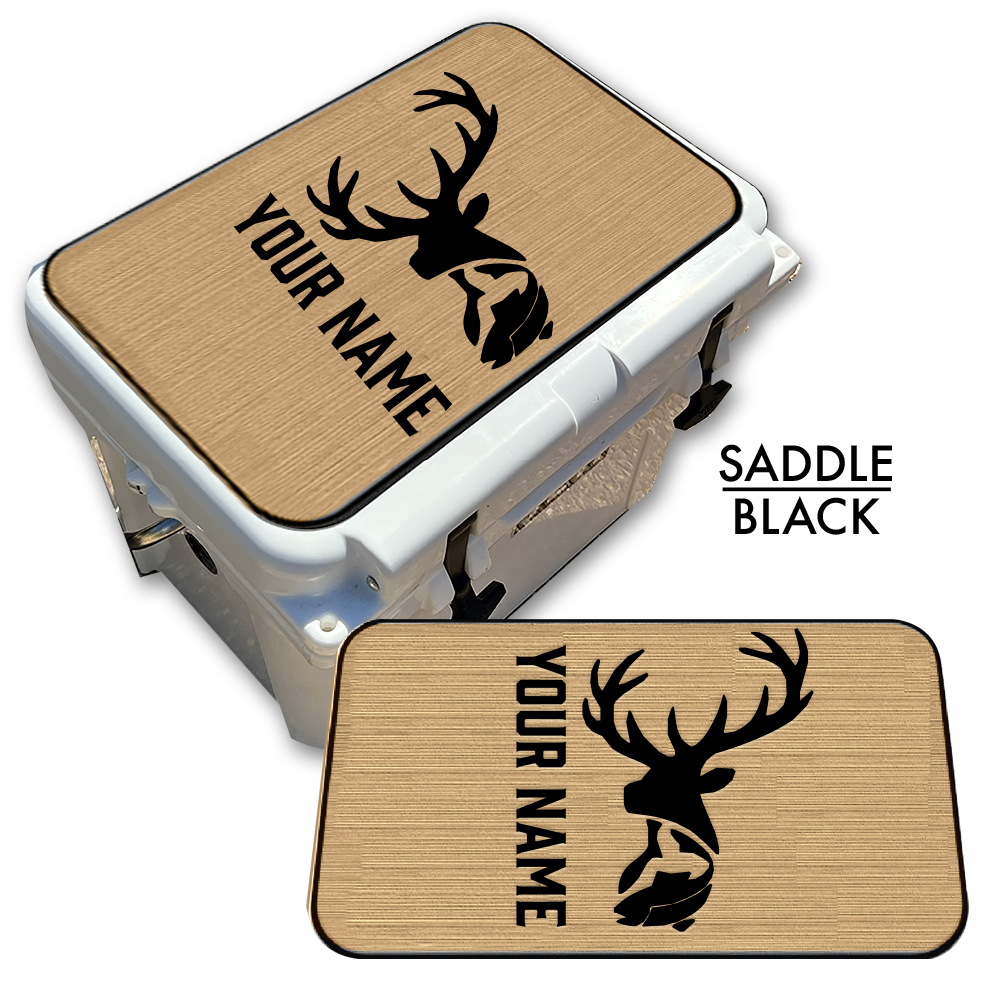 Deer & Fish - Cooler Pad Top with Name