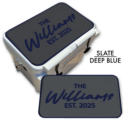 Custom Name - Cooler Top Pad - Establish & Year