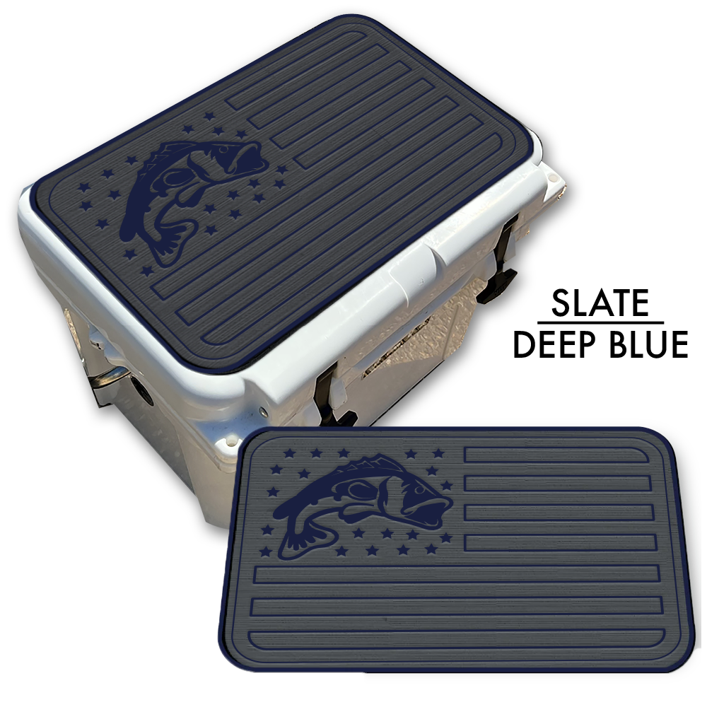 custom fish boxes Bass Fish American Flag