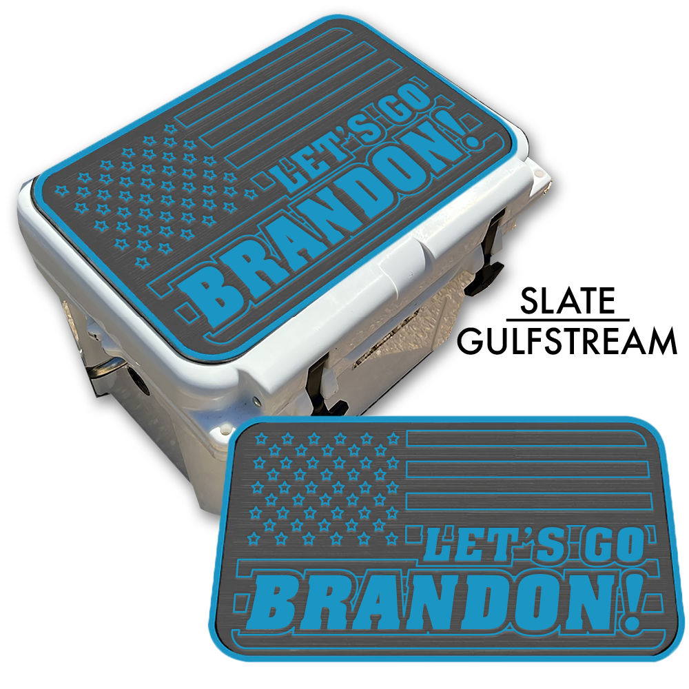 Let's Go Brandon American Flag - Cooler Pad Top