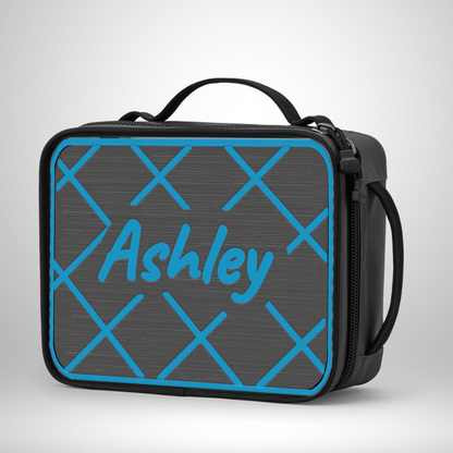 Yeti Lunch Box Pad - Criss Cross Pattern with Name