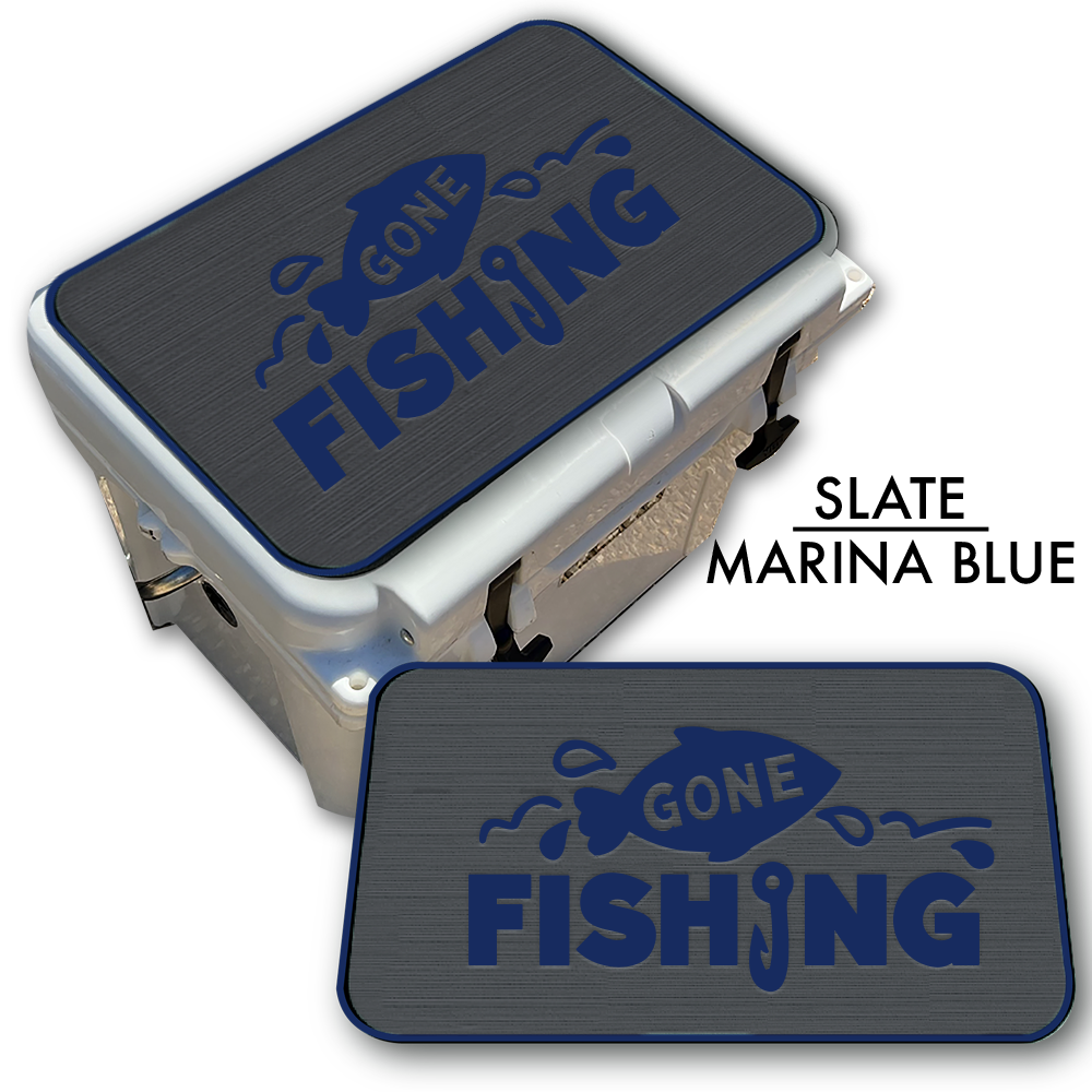 Gone Fishing - Cooler Pad Top