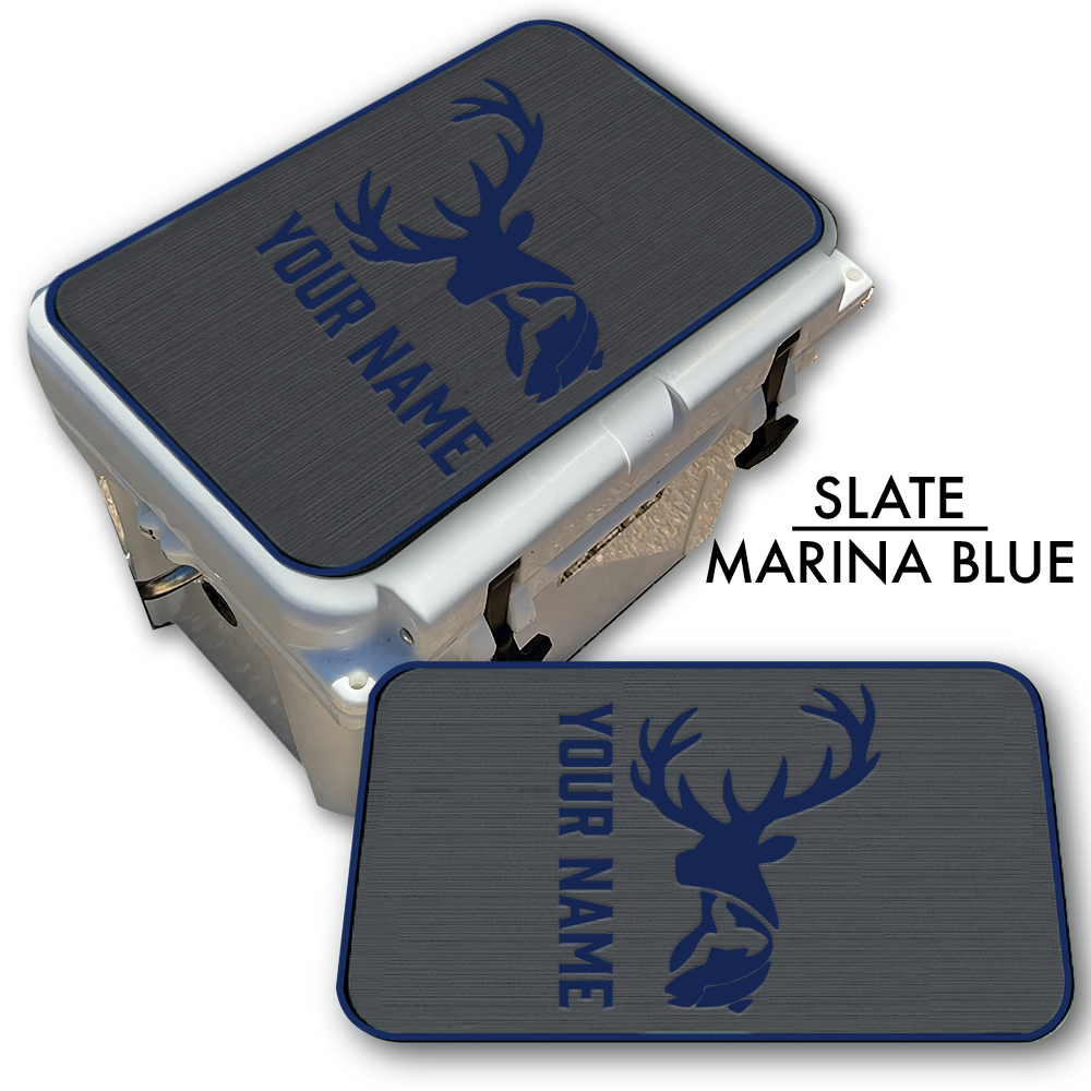 Deer & Fish - Cooler Pad Top with Name