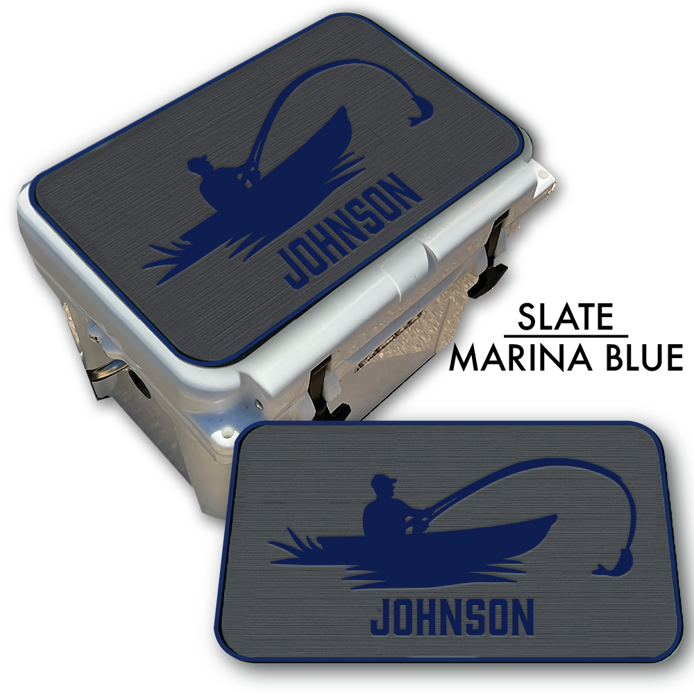 Fisherman - Cooler Pad Top with Name