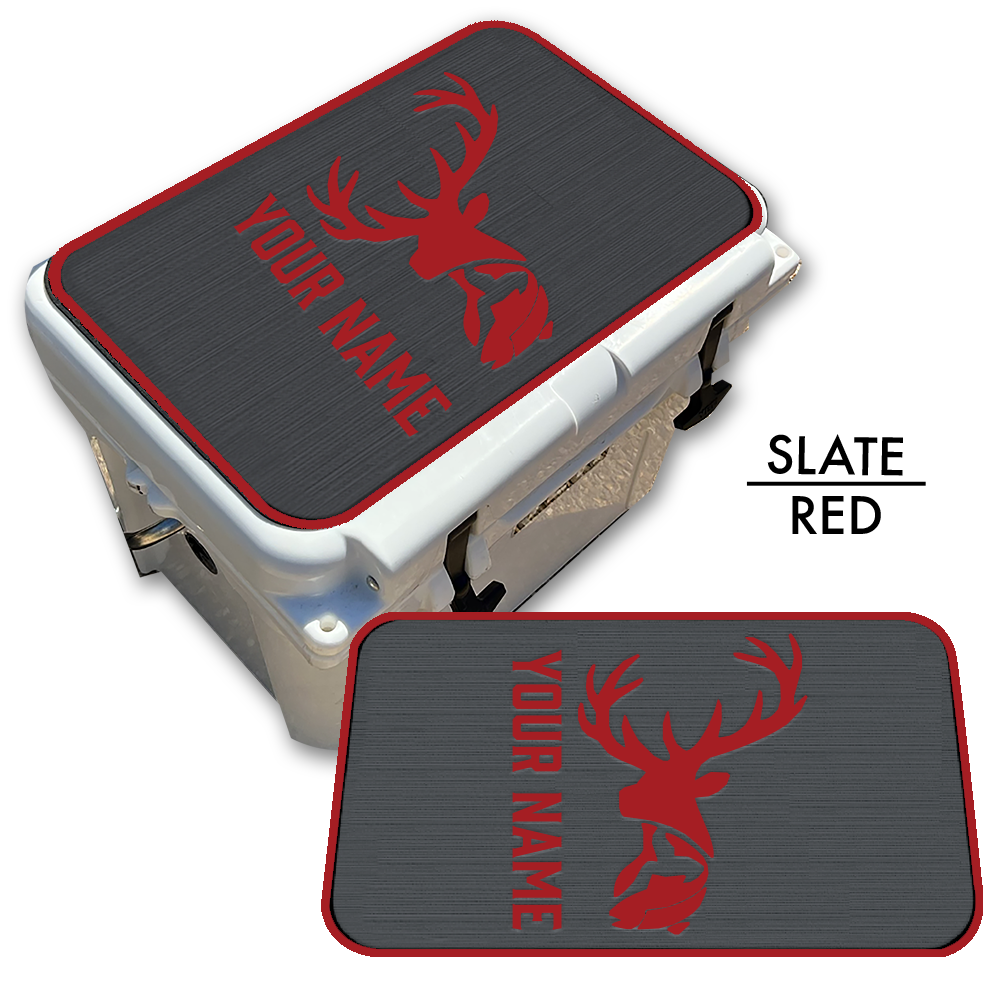 Deer & Fish - Cooler Pad Top with Name