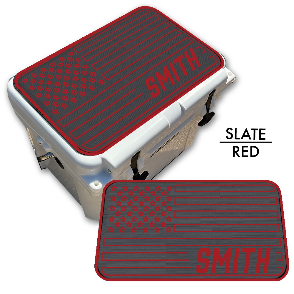 American Flag - Cooler Pad Top with NAME